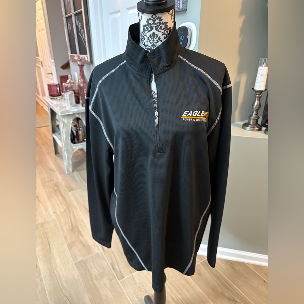 Black Quarter-Zip Pullover size large NWOT
